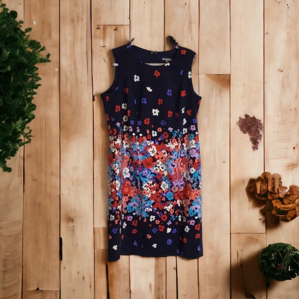 Jessica London Floral Sleeveless Dress Plus Size 18W